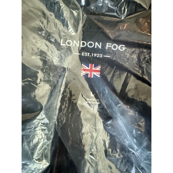 London Fog Womens Wool Double Breasted Peacoat With Scarf Pea Coat Black Large - Picture 12 of 12